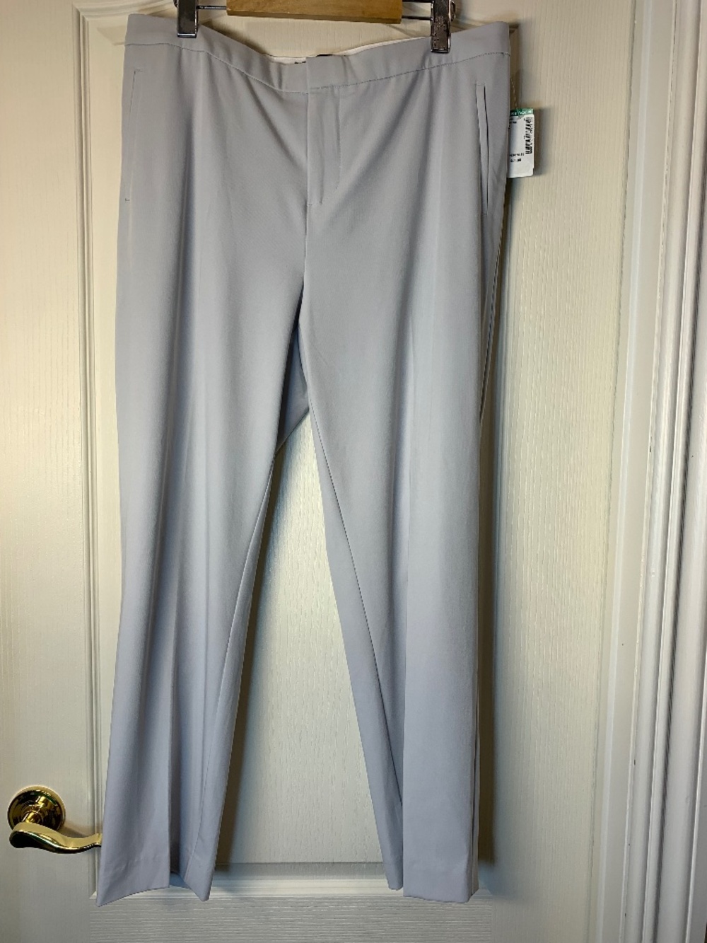 NWT Icône Simons Tailored Light‎ Grey Dress Pants High Waist Minimal Chic 12